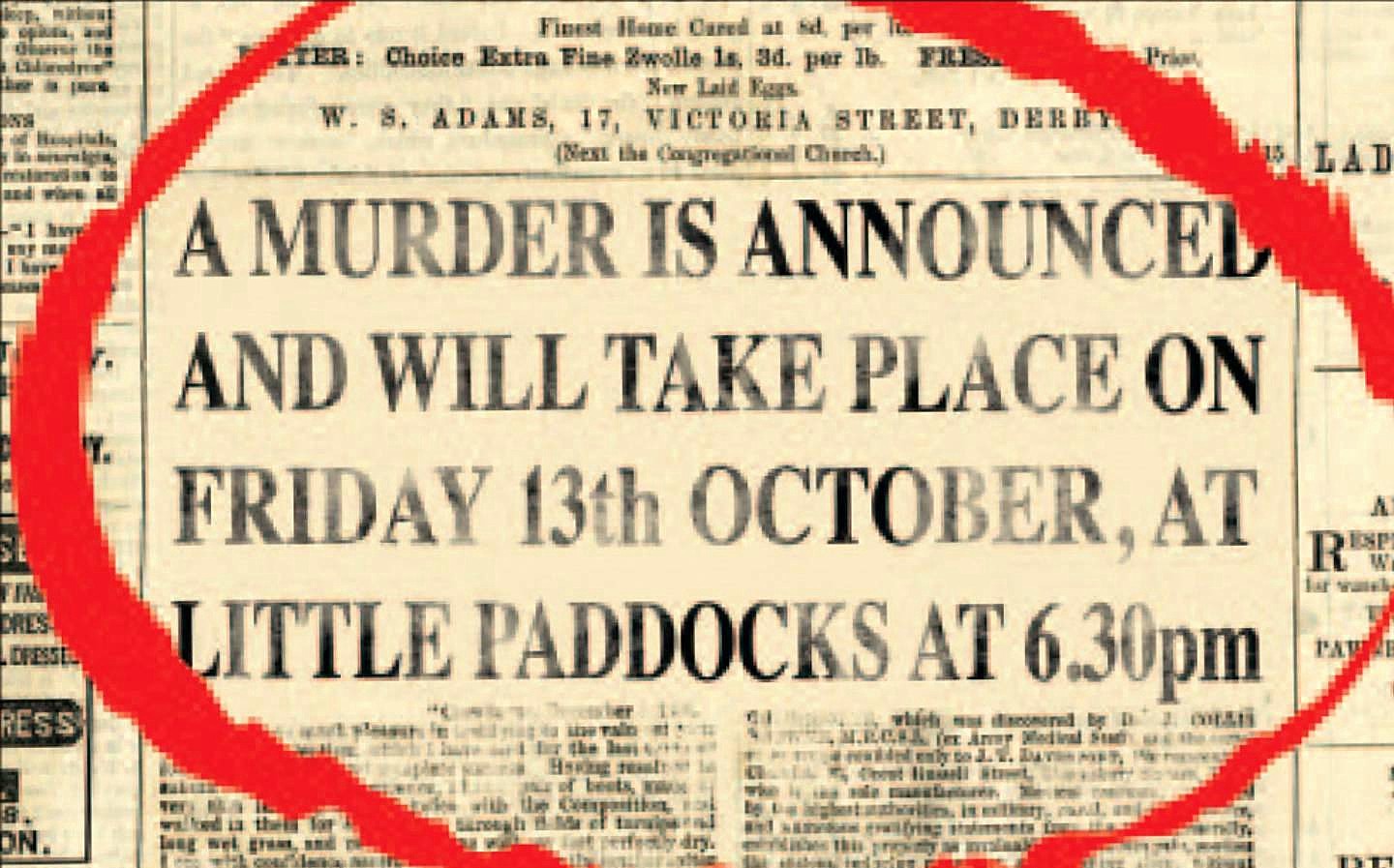 First published in 1950 and considered the best of all Miss Marple crime novels, this was Agatha Christies fiftieth book, A Crime Novel Classic.  An advertisement was placed in the local paper announcing a murder to hapen. Is this a hoax? an effort to torture Letitia? or a childish practical joke? As the locals begin to gather at the designated place you should be there too.